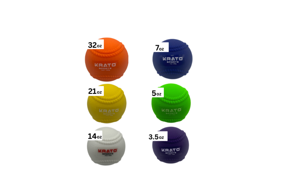 Arm Care Velo Weighted Training Balls for Pitching Practice