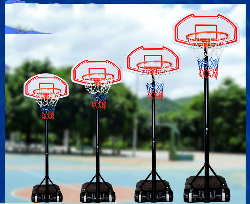 Outdoor Mobile Adjustable Basketball Stand for Teenagers and Children