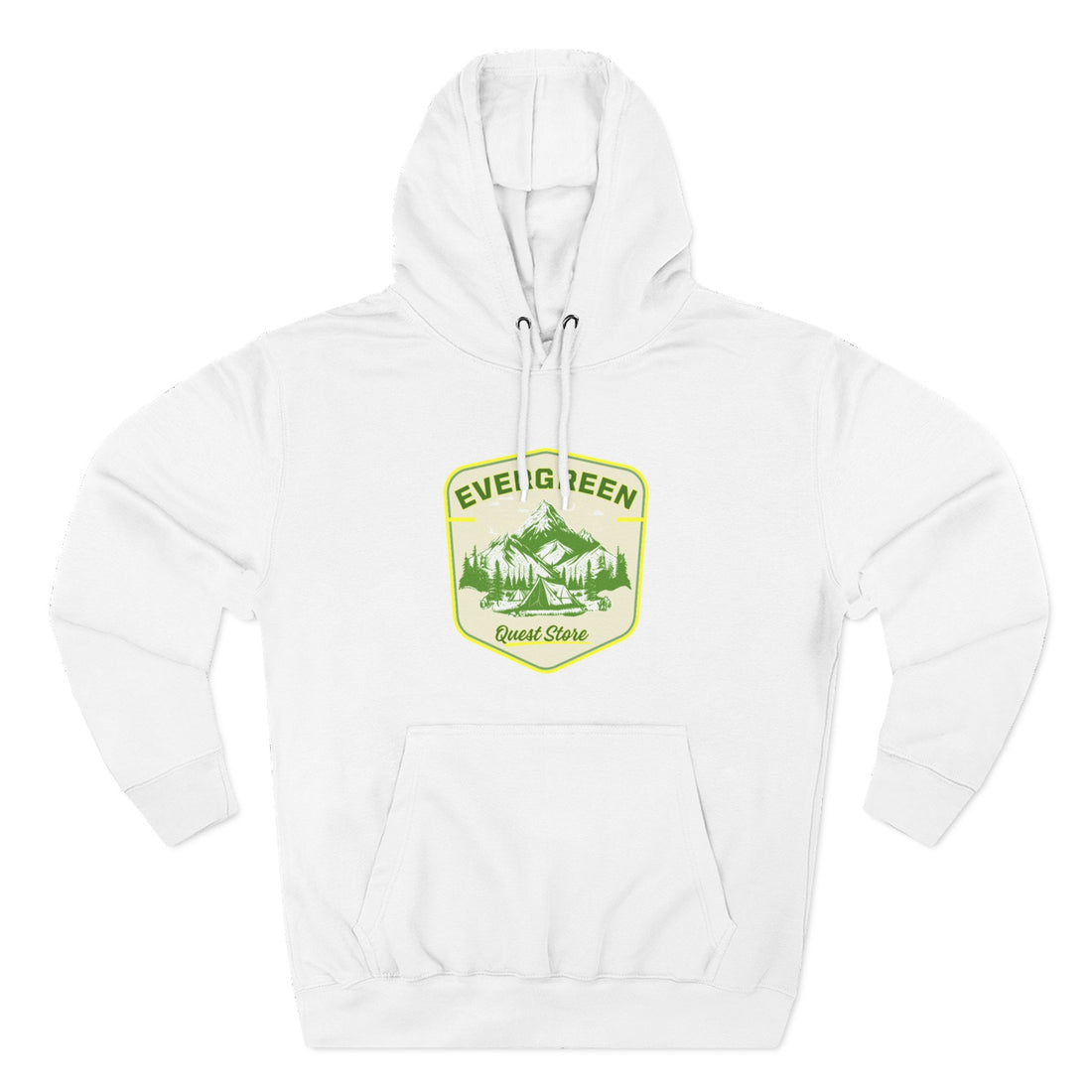 Three-Panel Fleece Hoodie