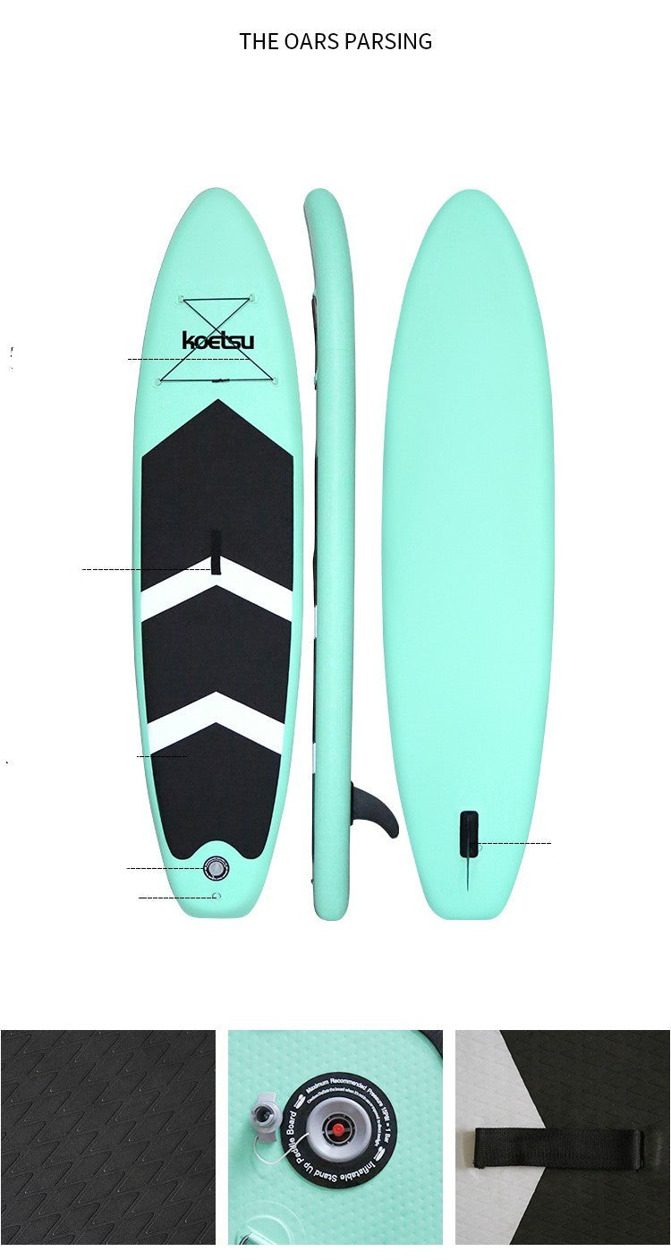 Inflatable Paddleboard Stand-Up Surfboard for Beginners and Water Sports