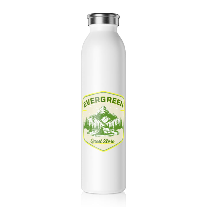Evergreen Mountain Slim Water Bottle — Insulated Stainless Steel Hiking Bottle