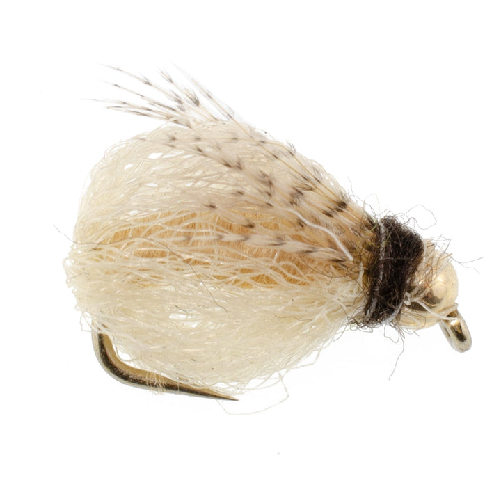 Bead Head LaFontaine Tan Deep Sparkle Caddis Pupa - 1 Dozen Flies Hook Size 14