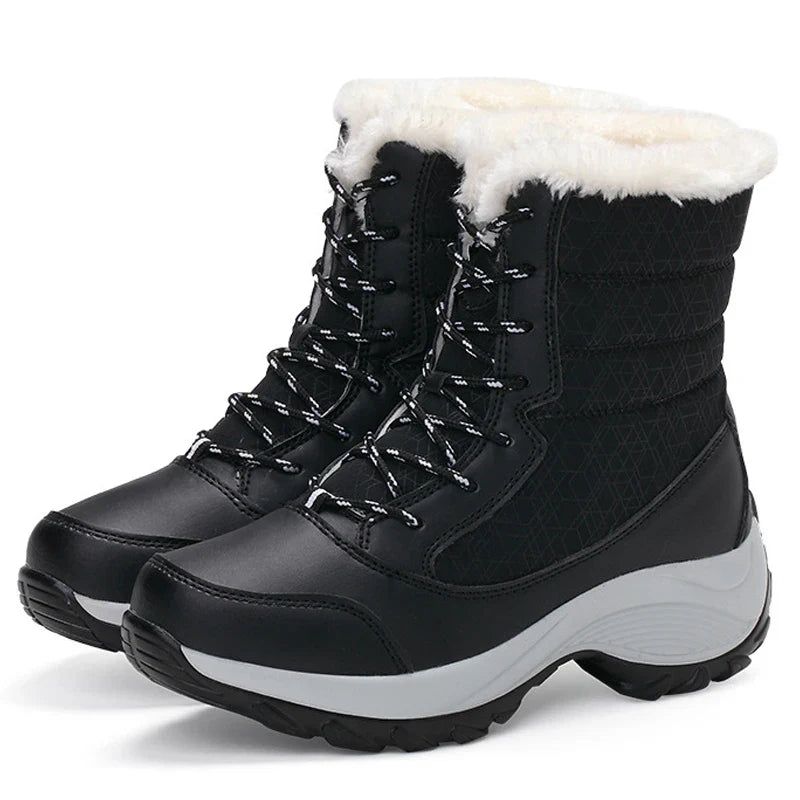 Stay Warm & Dry Women's Winter Platform Snow Boots