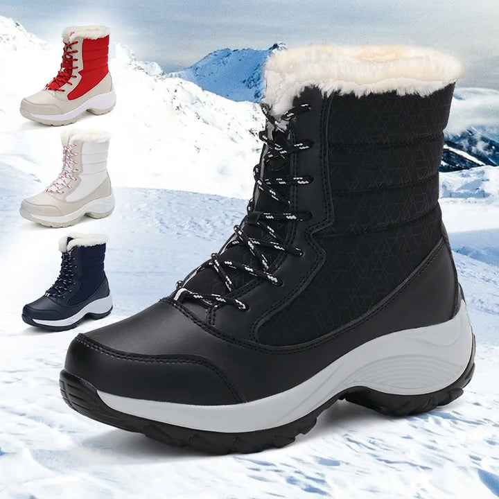 Stay Warm & Dry Women's Winter Platform Snow Boots