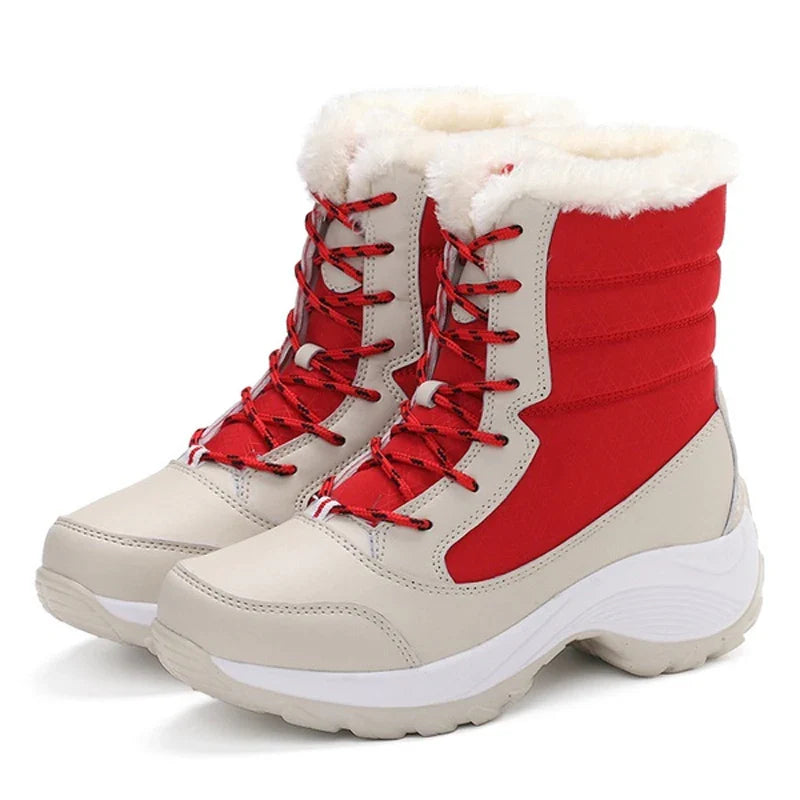 Stay Warm & Dry Women's Winter Platform Snow Boots