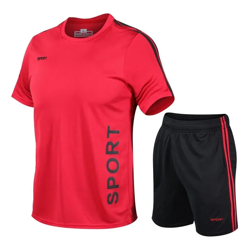 Men's Polyester Quick Dry Athletic Outfit