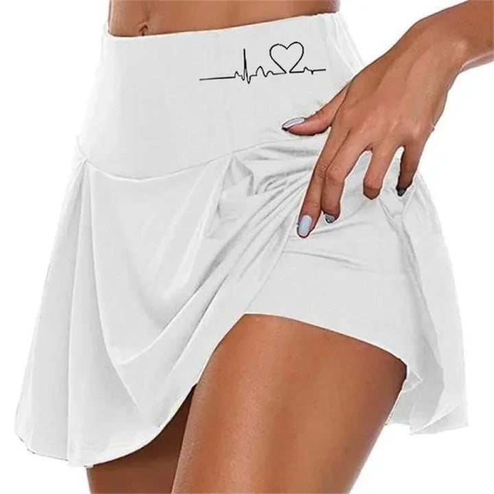 Women's High Waisted Double Layer Athletic Shorts