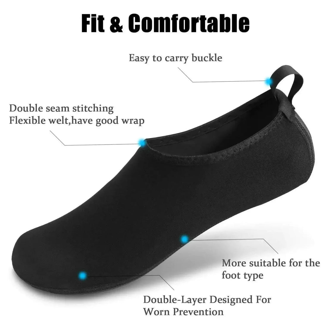 AquaFlex Unisex Water Shoes Quick-Dry for Beach and Swimming
