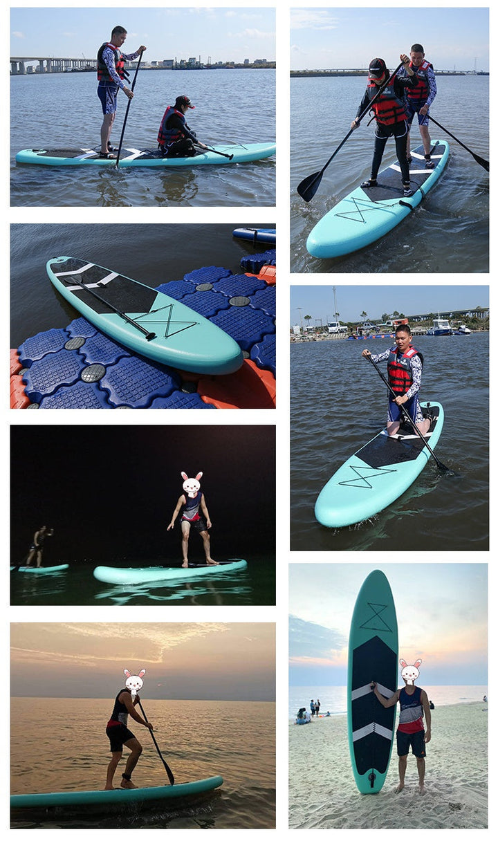 Inflatable Paddleboard Stand-Up Surfboard for Beginners and Water Sports