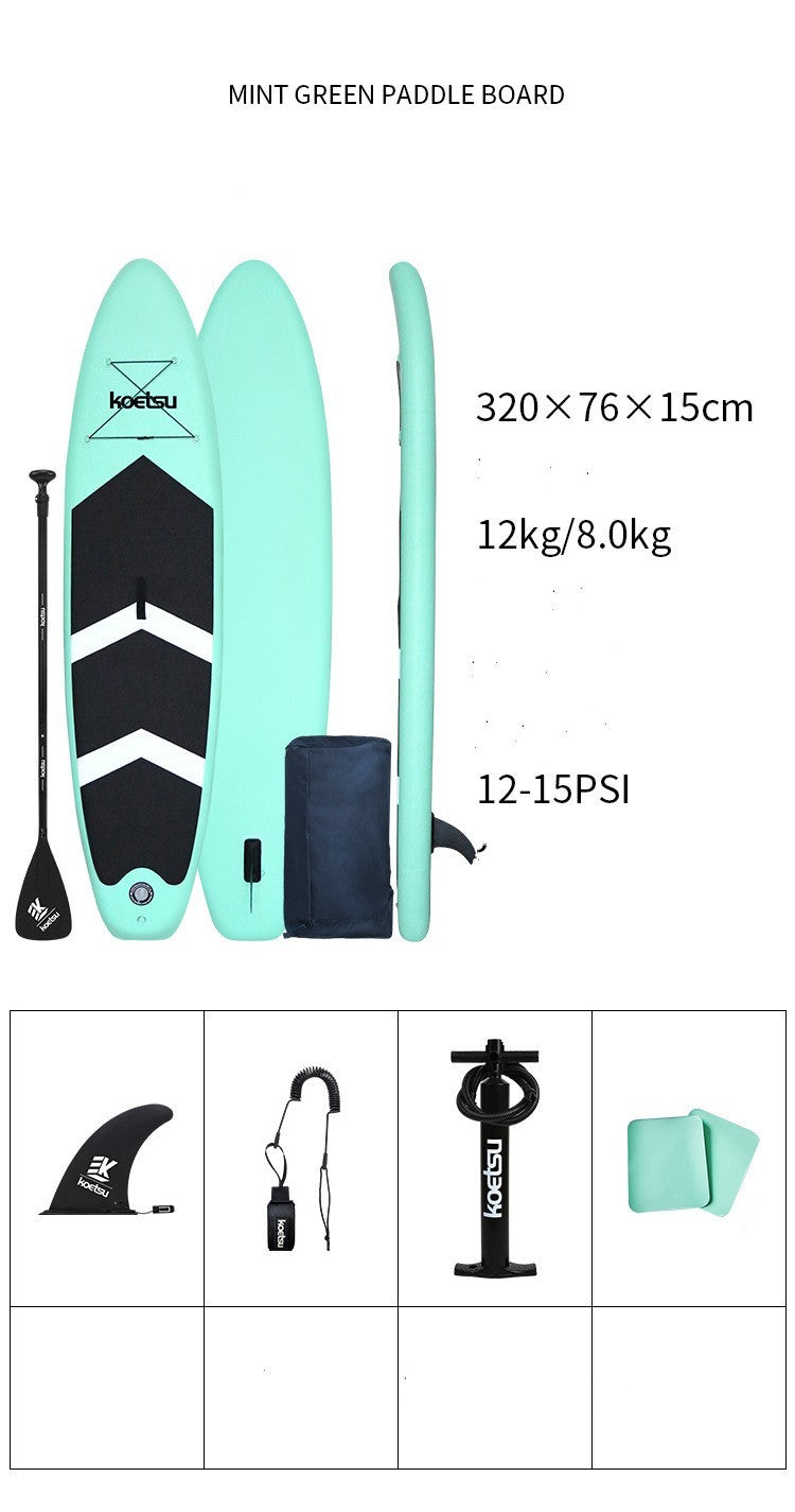 Inflatable Paddleboard Stand-Up Surfboard for Beginners and Water Sports