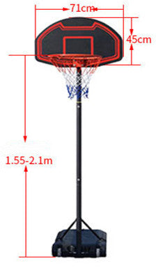 Outdoor Mobile Adjustable Basketball Stand for Teenagers and Children
