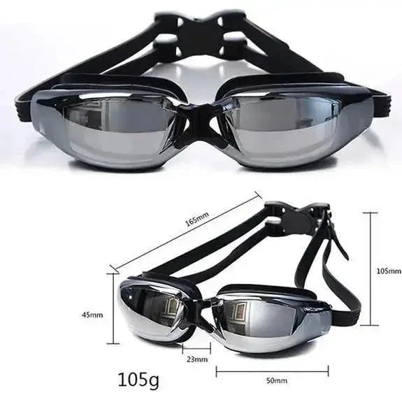 HD Swim Goggles with Comfort Fit and Adjustable Straps