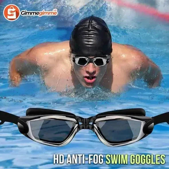 HD Swim Goggles with Comfort Fit and Adjustable Straps