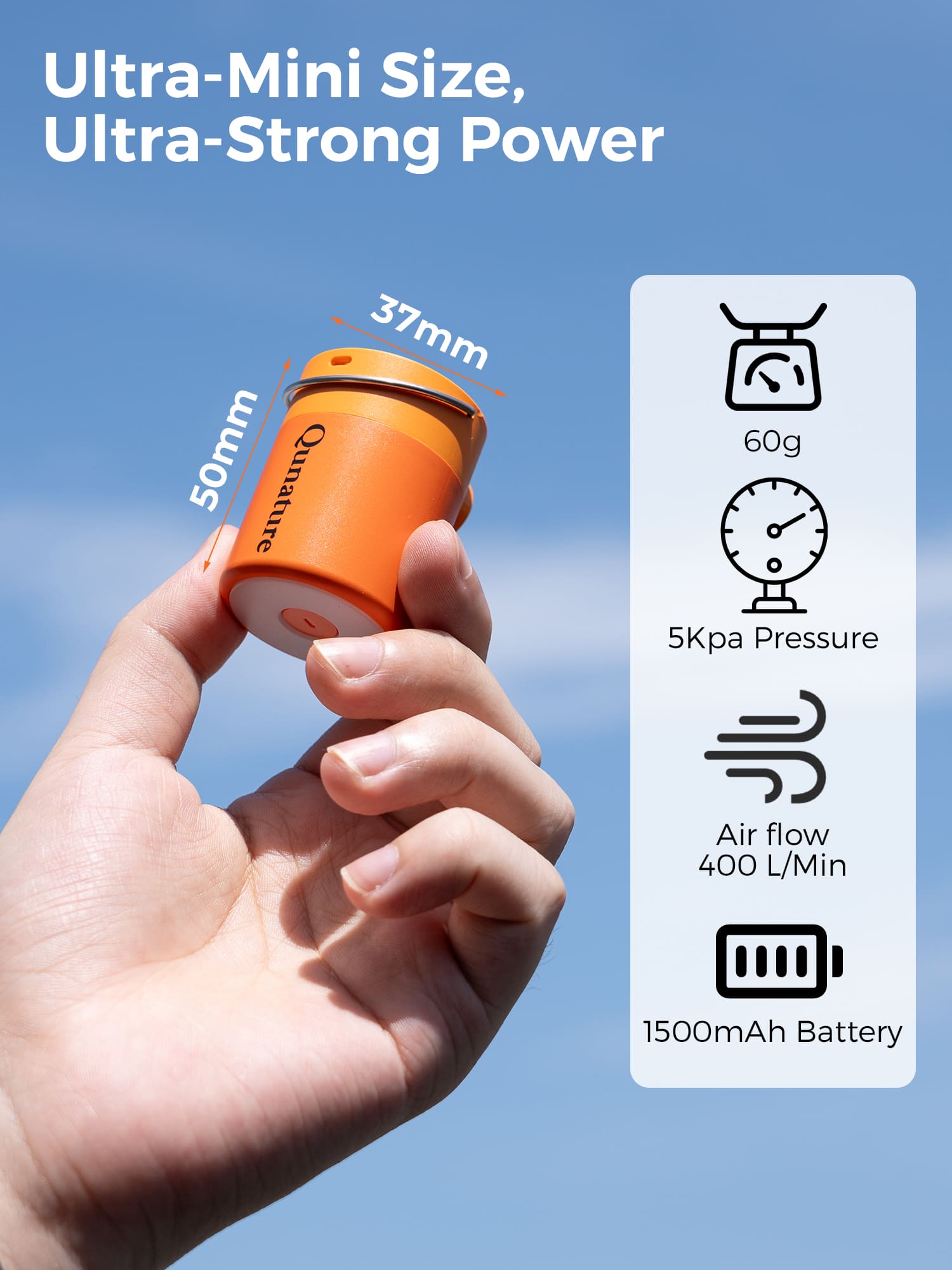 Mini Electric Air Pump for Camping Outdoor Inflatable Gear