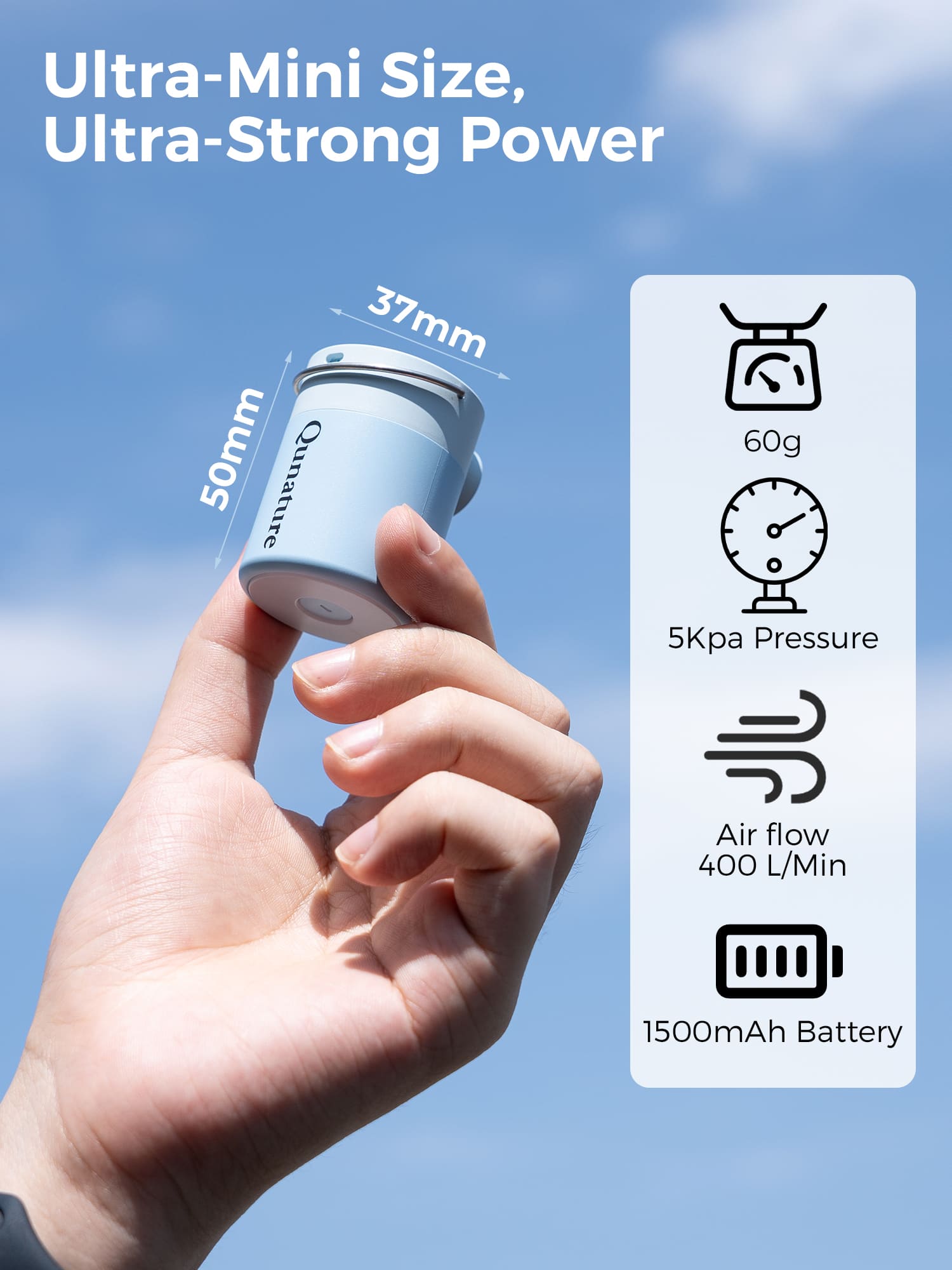 Mini Electric Air Pump for Camping Outdoor Inflatable Gear