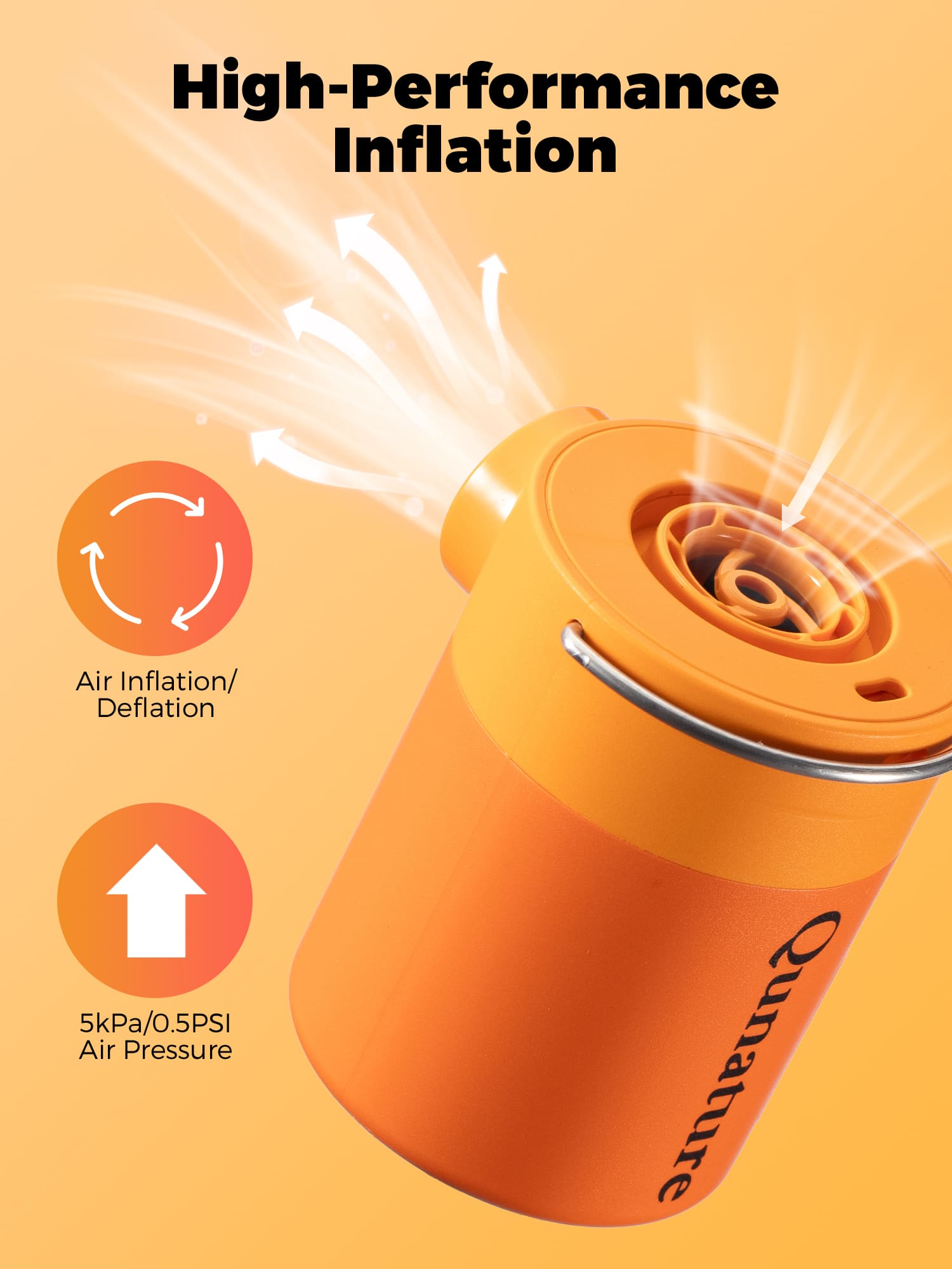 Mini Electric Air Pump for Camping Outdoor Inflatable Gear